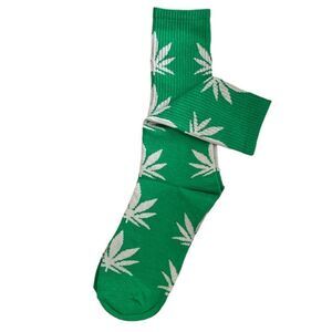 𝅺Green & White Huff Socks
